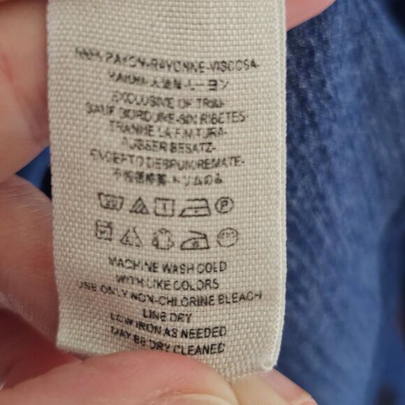 Free People Electric Orchard Blue Mini Tunic Dress S Dark Floral Fairygrunge - Picture 5 of 12